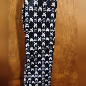 Black and White Patterned Men's Tie